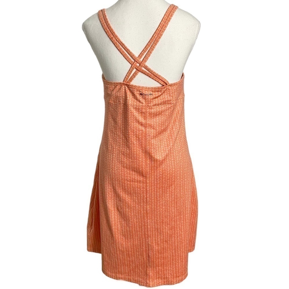 Columbia Womens Orange Omni Wick Athletic Crisscross Built In Bra Workout Dress - Picture 2 of 16